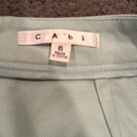 CAbi Mint Green Pencil Skirt Size 6 - Picture 4 of 7